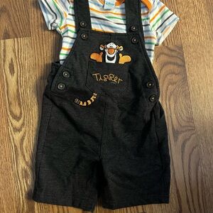 Disney Tigger Black Kids Overalls